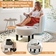 preview thumbnail 10 of 25, Costway Swivel Barrel Chair with Ottoman Footrest Curved Backrest & - See Details