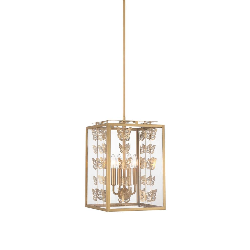 Savoy House 3-4197-4 Birch 4 Light 12" Wide Taper Candle Pendant