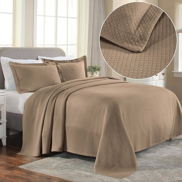 slide 2 of 55, Superior Solitaire Cotton Decorative Bedspread Set