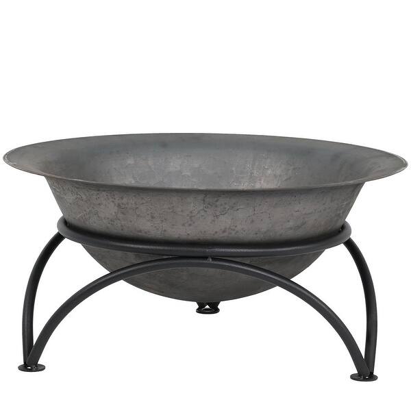 Shop Sunnydaze Dark Gray Wood Burning Cast Iron Fire Pit Bowl 24