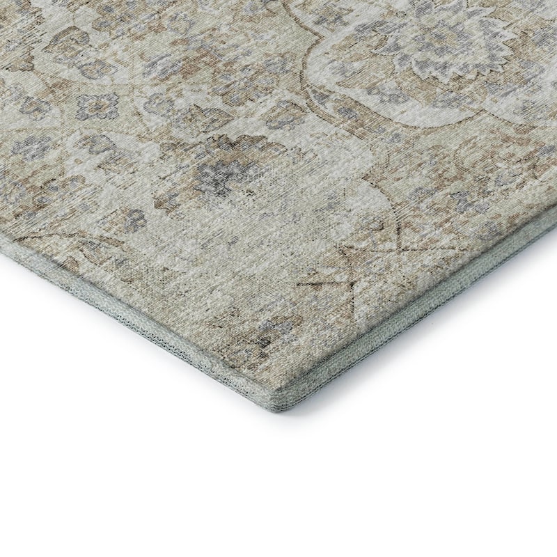 Premium Washable Super Soft Traditional Damask Mayfield Rug