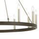 Acroma 12 Light 40 In Modern Farmhouse Wagon Wheel Chandelier-UL