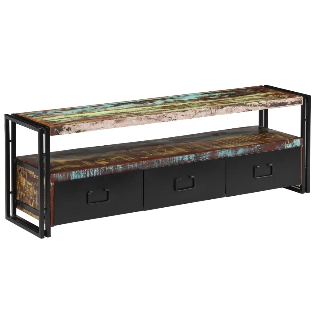 Shop Vidaxl Tv Cabinet Solid Reclaimed Wood 47 2 X11 8 X15 7