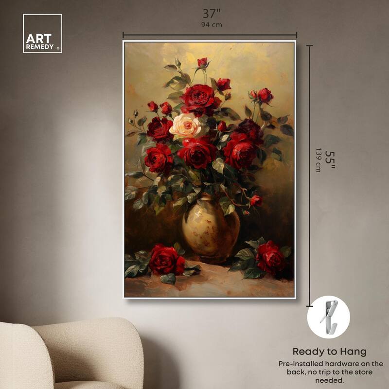 Lavish Lily Lament Canvas by Art Remedy