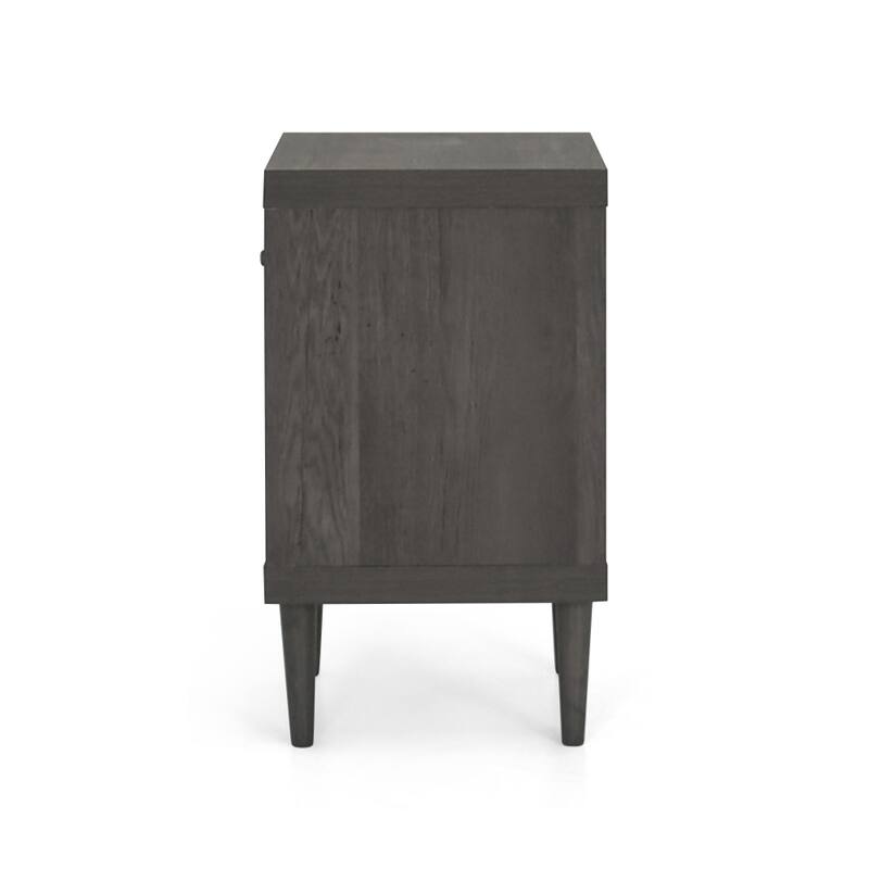 18.5'' Walnut Faux Wood Nightstand