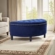 preview thumbnail 38 of 46, Adeco Half Moon Tufted Storage Ottoman Bench
