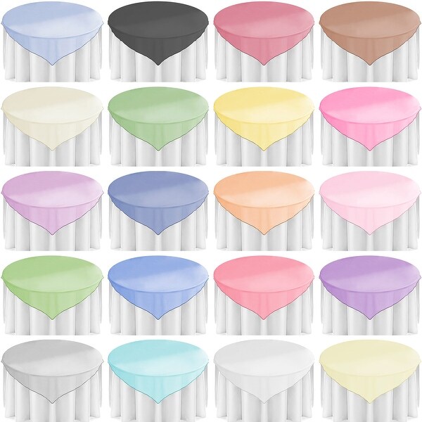Lann's Linens - Organza Overlay Table Topper - 72" Square. Opens flyout.