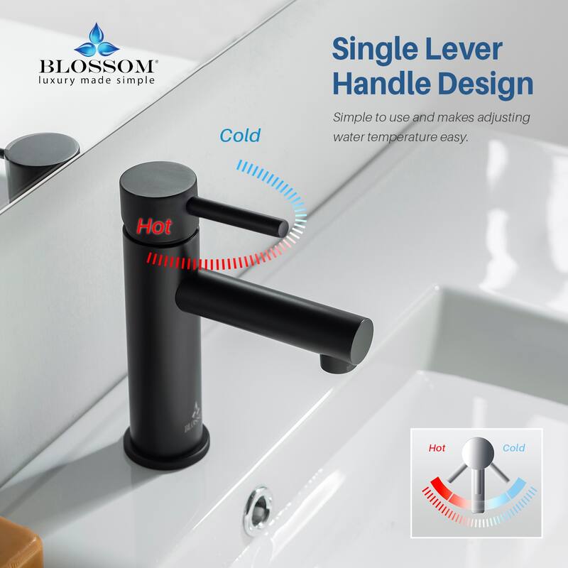 Solid Brass Leed Free Single Handle Bathroom Faucet