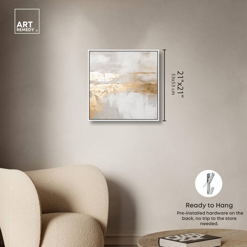 Melted Goldscape II Canvas by Art Remedy
