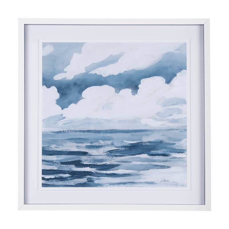 Clouds and Sea II Framed Art Print