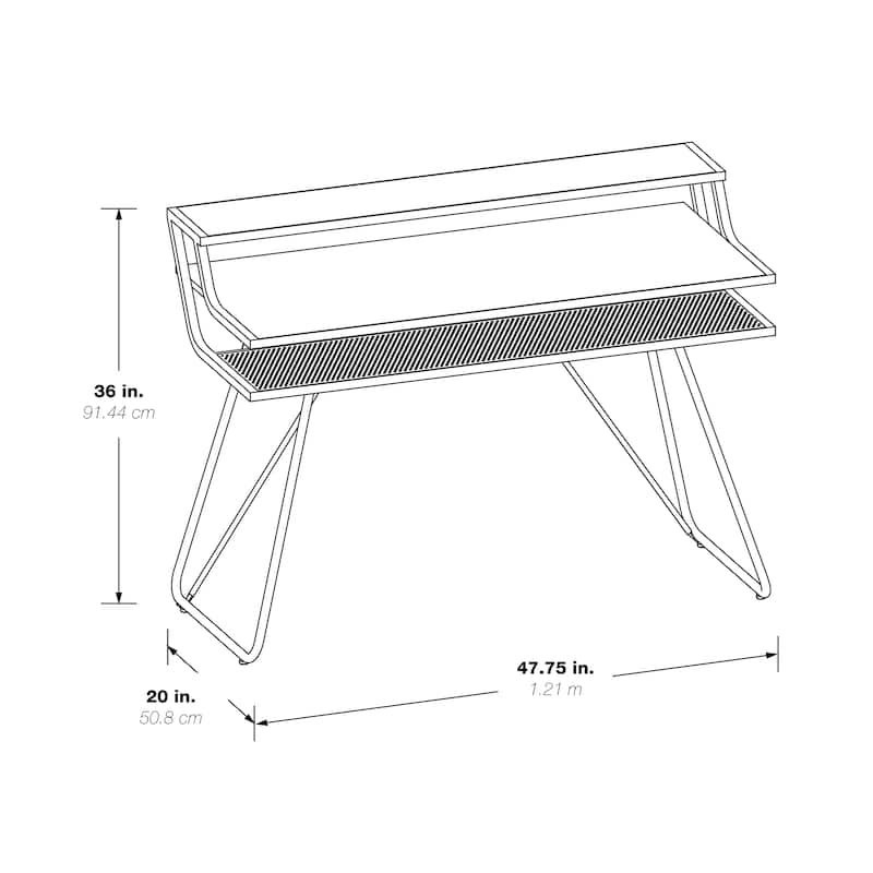 Porch & Den Higby Leveled Gaming Desk