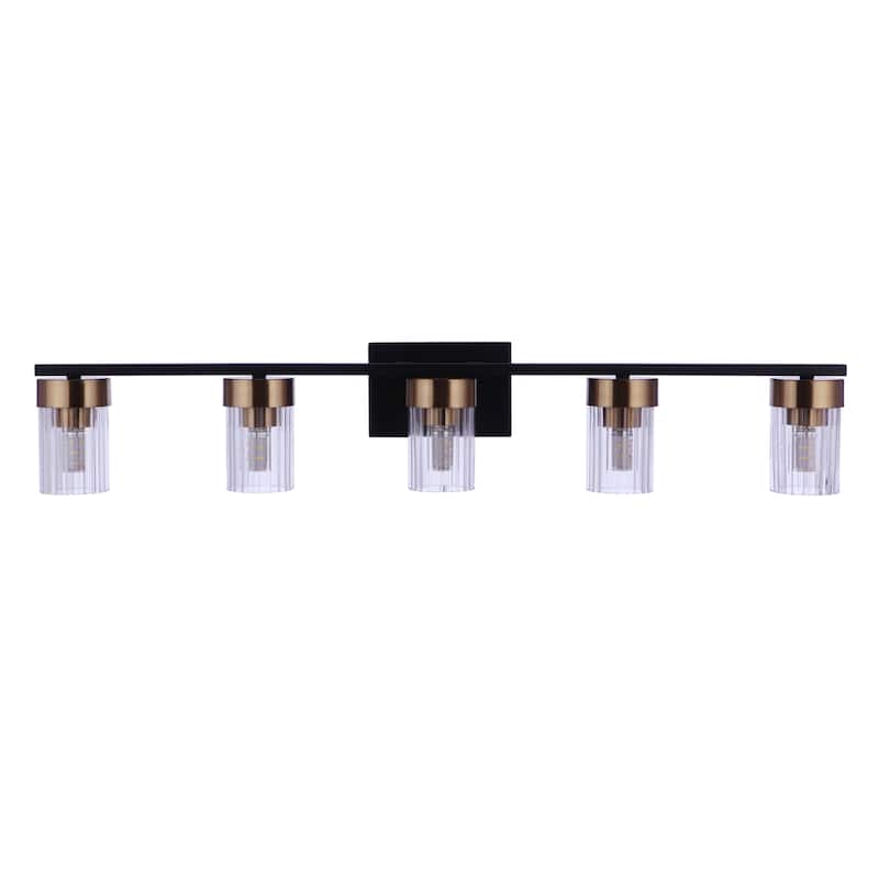 Bond Street - Flat Black/Satin Brass