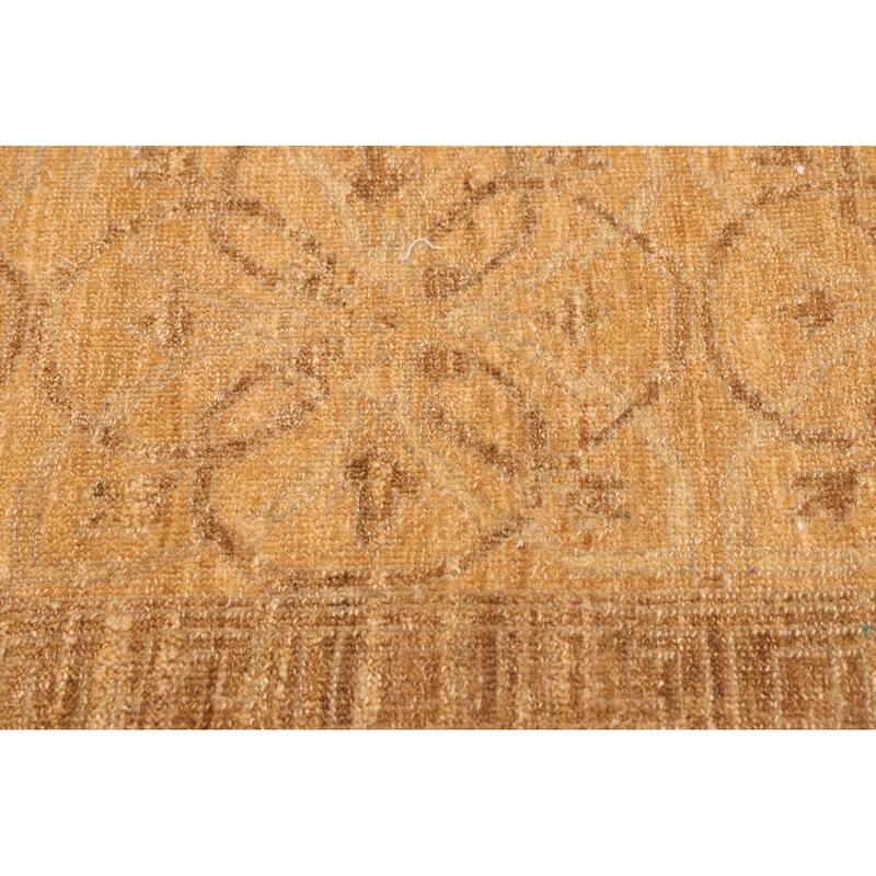 ECARPETGALLERY Hand-knotted Peshawar Ziegler Light Brown Wool Rug - 10'0 x 14'0