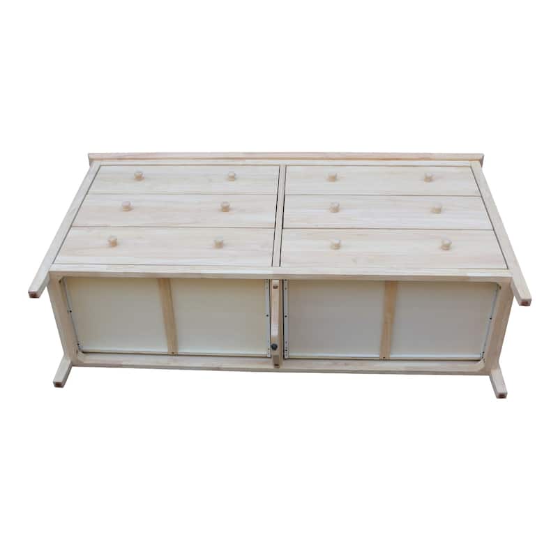 International Concepts Solid Wood Bedroom Dresser