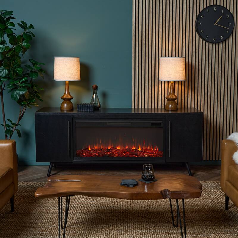 Morris Electric 72" Fireplace TV Stand by Real Flame