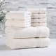 preview thumbnail 9 of 138, Superior Heritage Egyptian Cotton Absorbent 8-Piece Towel Set Ivory