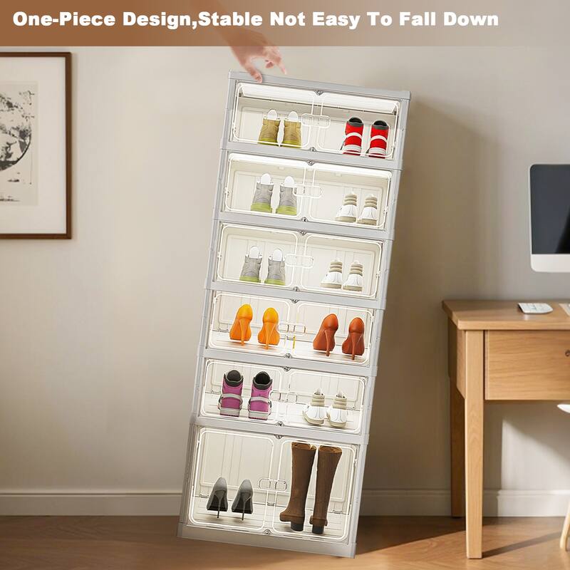 Foldable Shoe Rack Organizer For Closet Shoe Shelf
