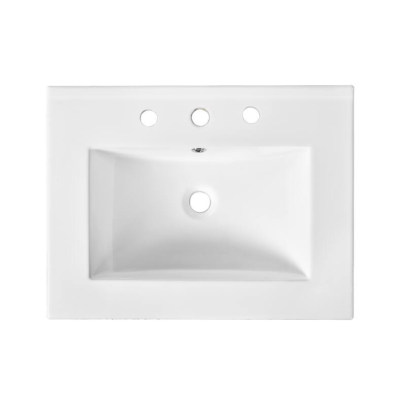 GDFStudio 24'' Bathroom Vanity Cabinet with Single Sink Combo Set