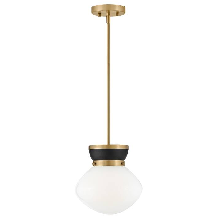 Lark 83607 Lucy 10" Wide Mini Pendant with Cased Opal Glass