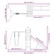 preview thumbnail 11 of 17, vidaXL Swing Set Outdoor Backyard Wooden Playground Equipment for Kids Age 3-8