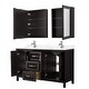 preview thumbnail 72 of 71, Daria 60 Inch Double Vanity, Cultured Marble Top, Medicine Cabinets