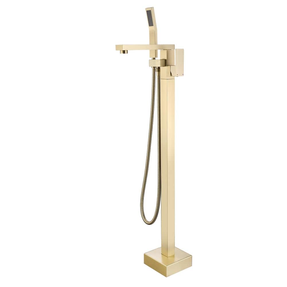 Freestanding Tub Shower Claw Foot Faucet with Handheld Spout - 10"37"