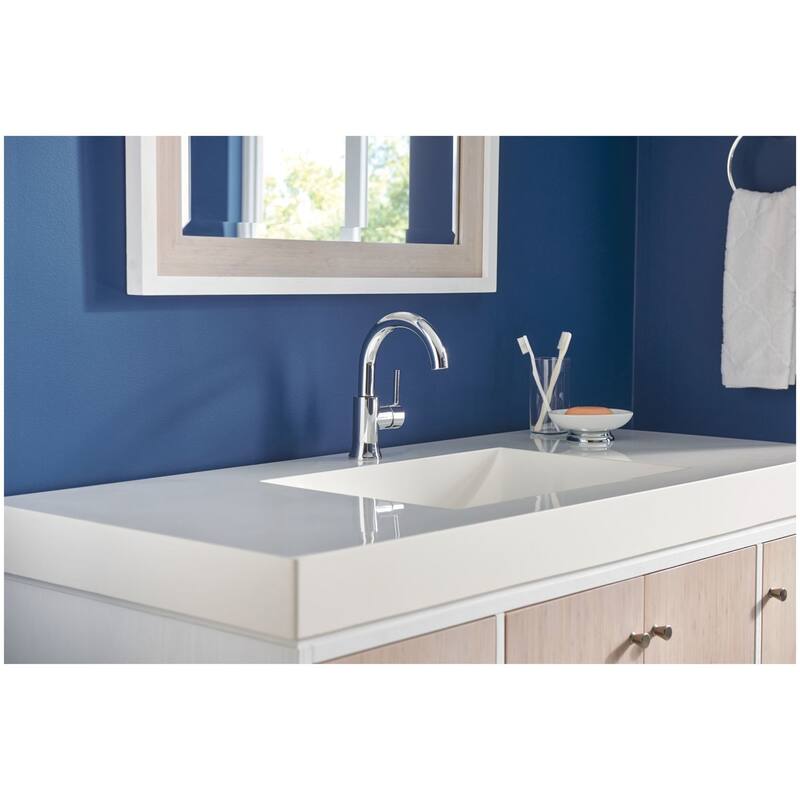 Delta 559HAR-DST Trinsic 1.2 GPM Single Hole Bathroom Faucet with Push