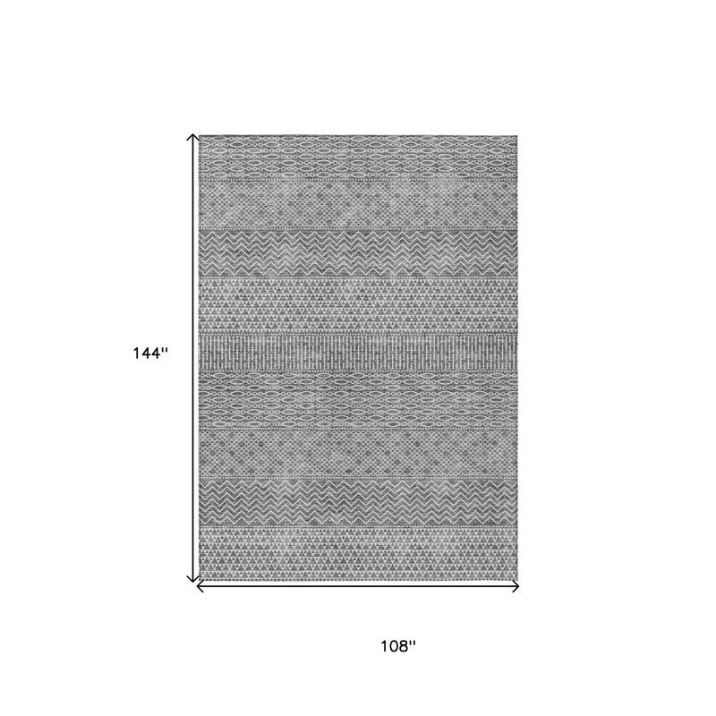 HomeRoots Chevron Modern Rectangle Outdoor Rug