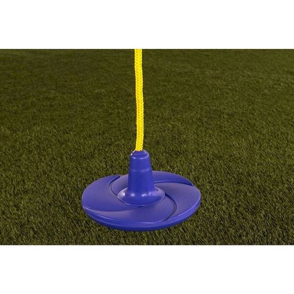 slide 2 of 6, Creative Cedar Designs Disc Swing with Rope Purple