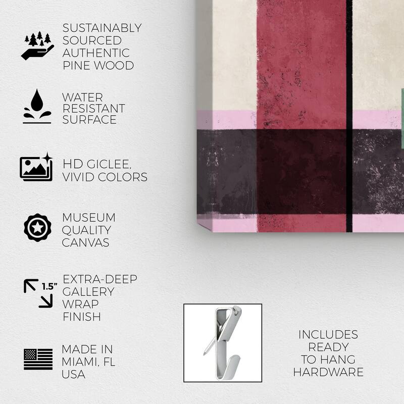 Wynwood Studio Canvas Abstract Crossing Paths Gray and Modern & Contemporary Wall Art Canvas Print