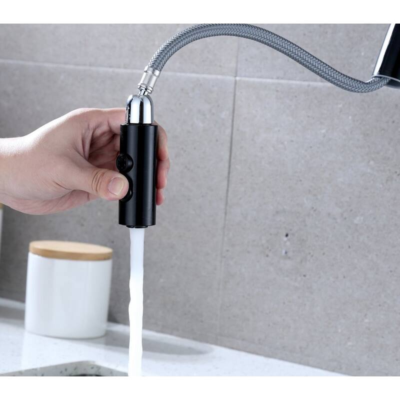 Ultra Faucets Euro Collection Single-Handle Kitchen Faucet With Pull-Down Spray