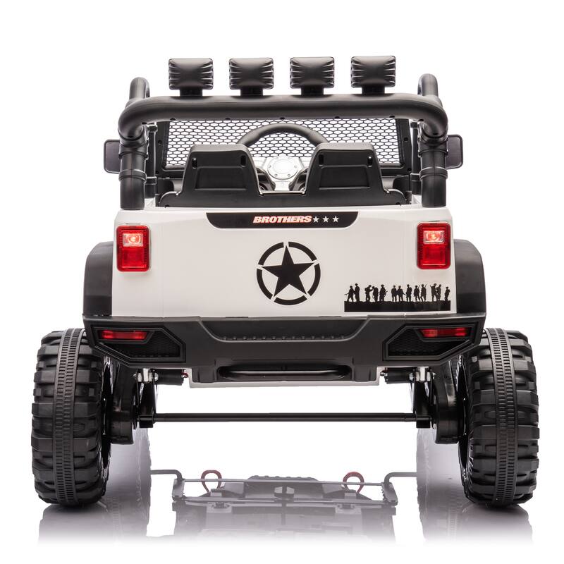 Kids Electric Ride-On Car 24V 400W with Parents Control, 3 Speed Settings, Bluetooth, USB, Music, LED Searchlights