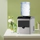 preview thumbnail 4 of 8, Costway 2-in-1 Stainless Steel Countertop Ice Maker Water Dispenser - See Details