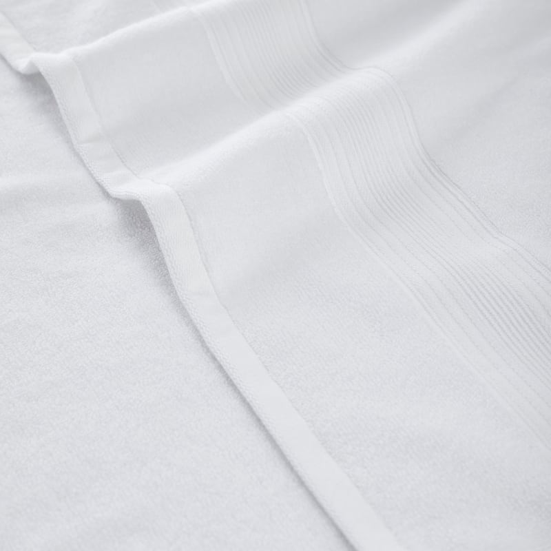 Modern Threads 6-Pack Ring Spun Cotton Bath Towel Set - White