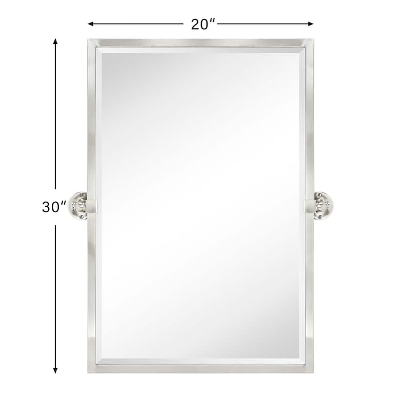 TEHOME Blakley Rectangle Metal Wall Mirror
