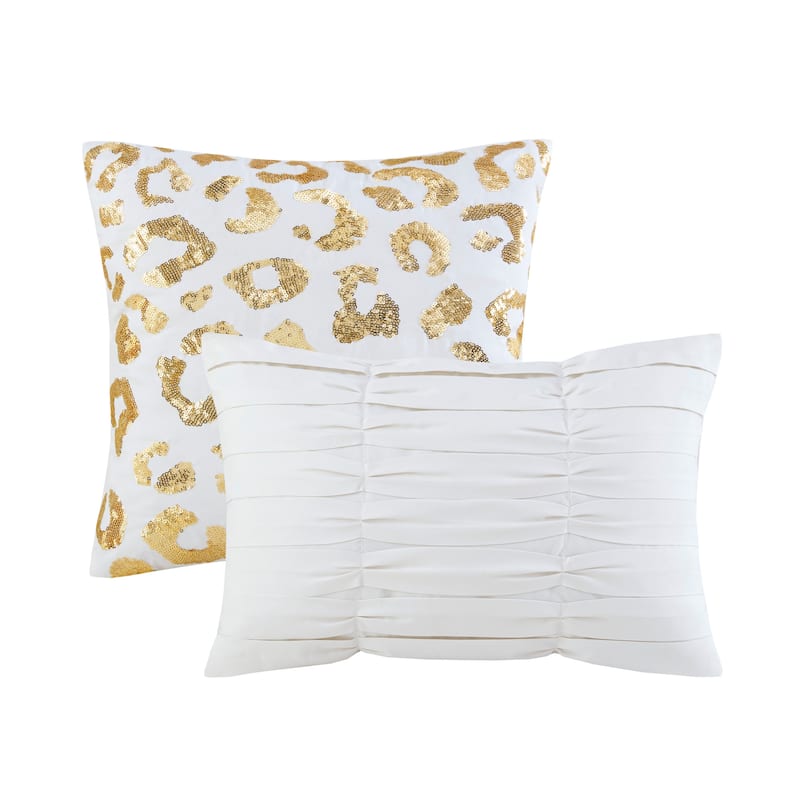 Serena Metallic Animal Printed Duvet Cover Set by Intelligent Design