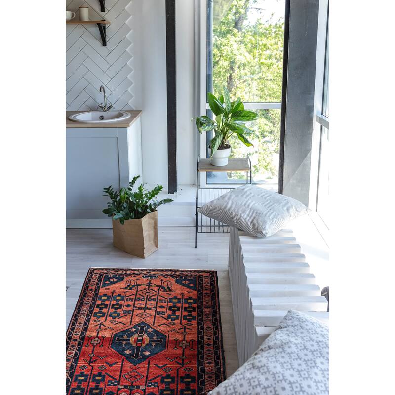 ECARPETGALLERY Hand-knotted Konya Anatolian Red Wool Rug - 4'3 x 7'9