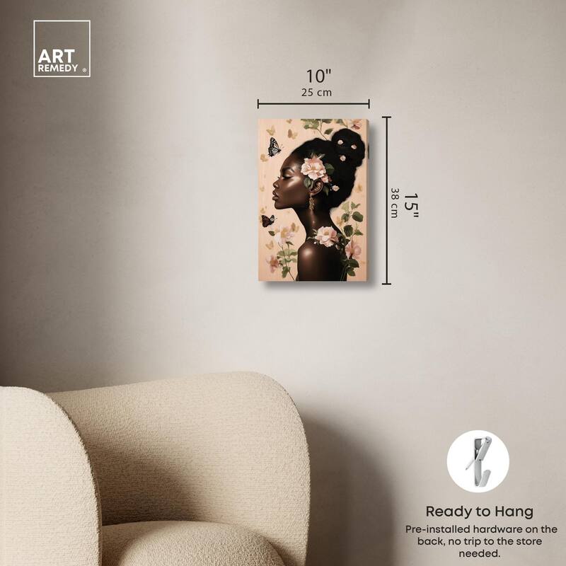 Apricot Whisper Canvas by Art Remedy, Gallery Wrapped