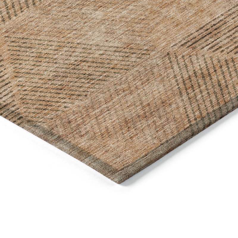 Machine Washable Indoor/ Outdoor Chantille Contemporary Prism Rug