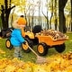 preview thumbnail 21 of 26, Hetoy 3 in 1 Ride on Tractor, 12V Ride on Bulldozer with Detachable Trailer