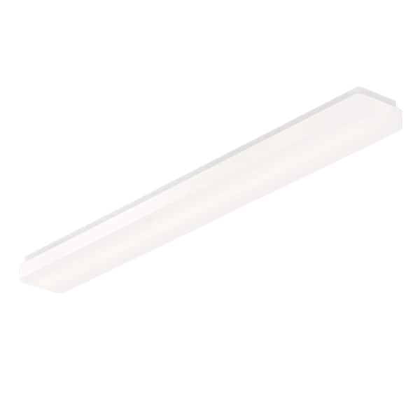 slide 1 of 1, Maxim 57534 Cloud 48" Wide LED Flush Mount Ceiling Fixture White