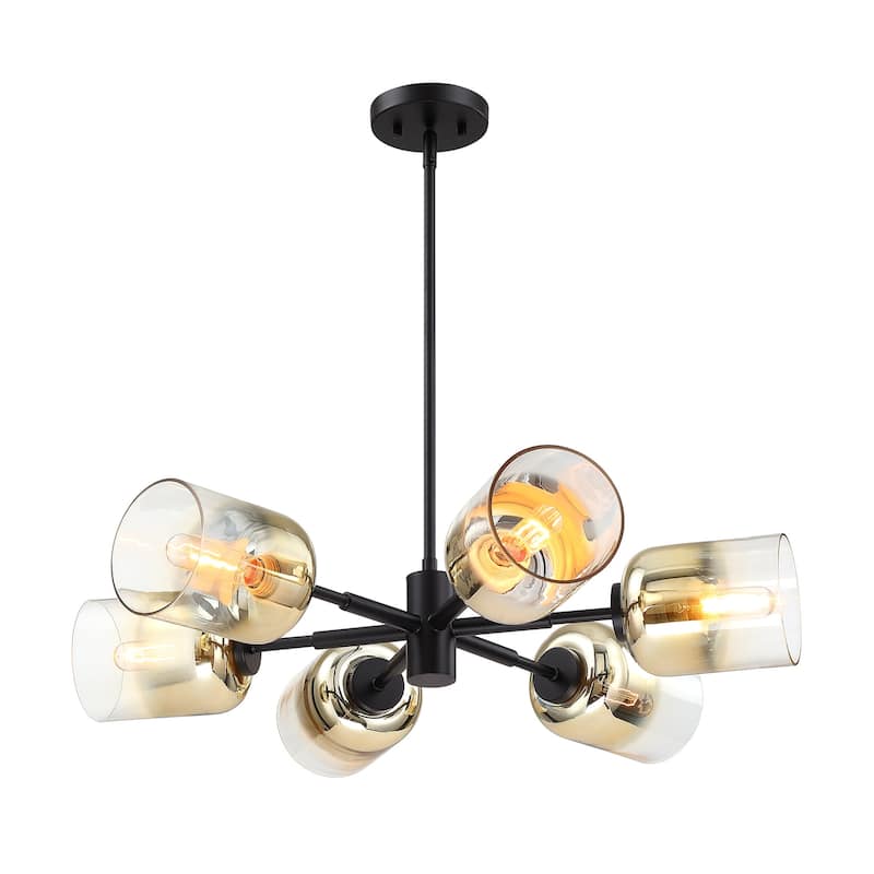 Designers Fountain D306M-6CH Gatsby 6 Light 28" Wide Chandelier