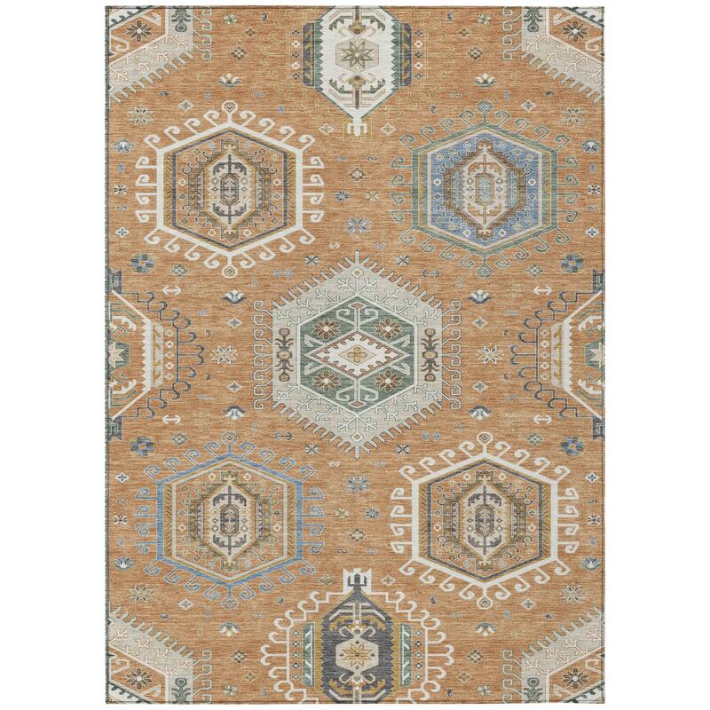 Machine Washable Indoor/ Outdoor Global Akron Chantille Rug