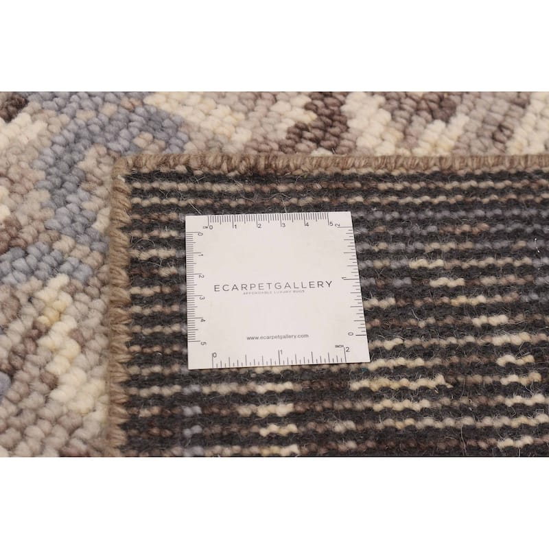 ECARPETGALLERY Hand-knotted Jules Serapi Grey Wool Rug - 5'0 x 8'2