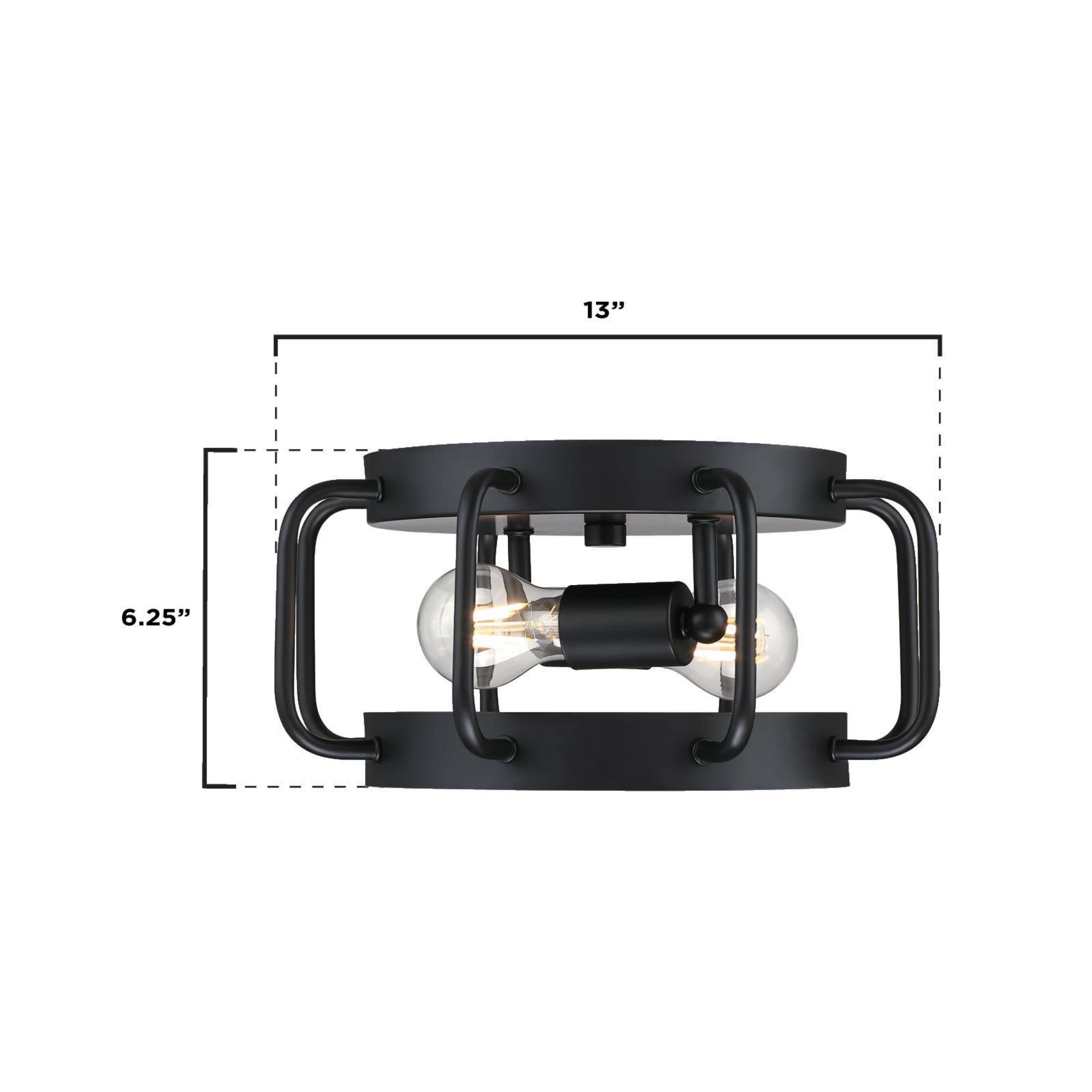 Westinghouse Lighting Deptford 13 Inch, Two Light Flush Mount Ceiling