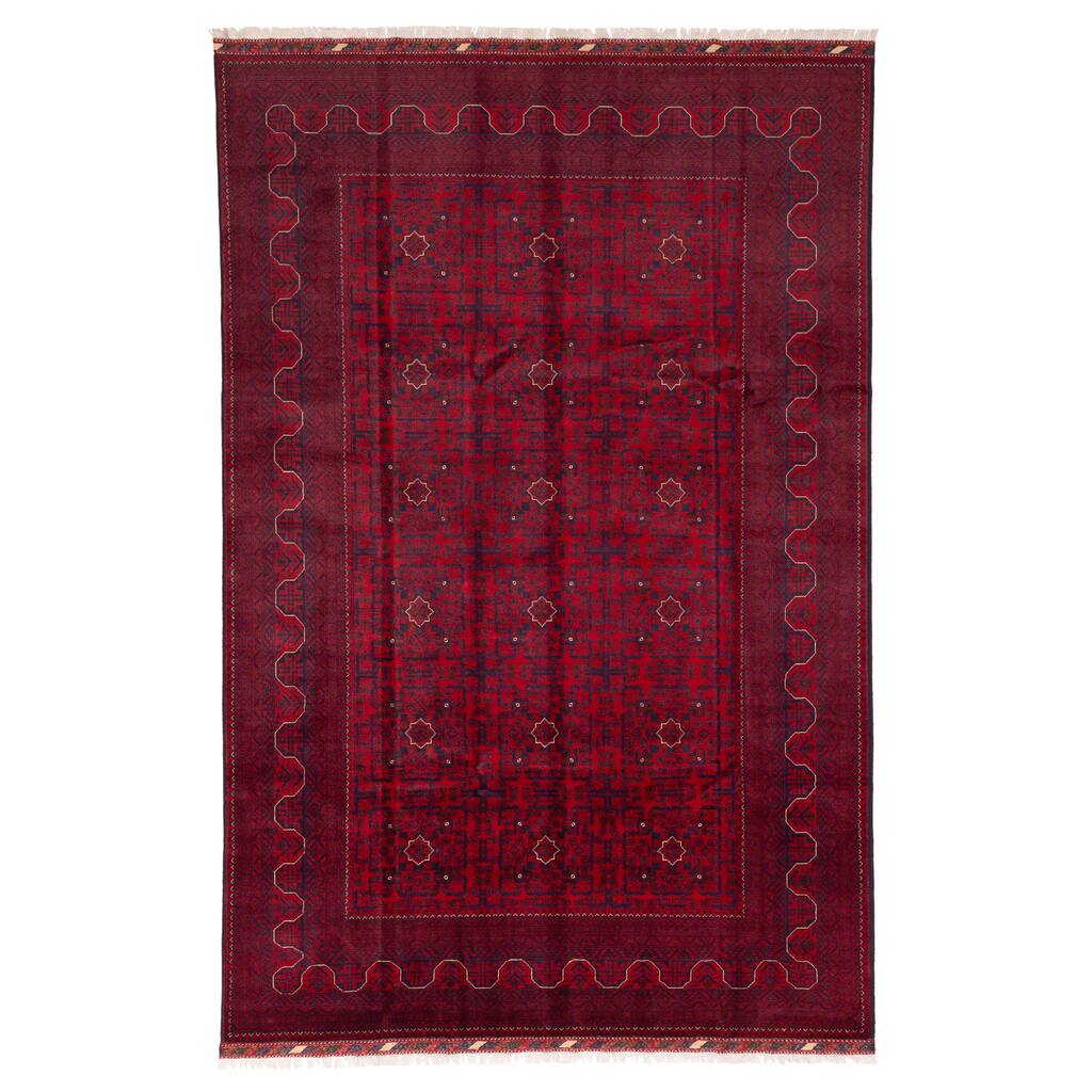 ECARPETGALLERY Hand-knotted Finest Khal Mohammadi Red Wool Rug - 6'7 x 10'2