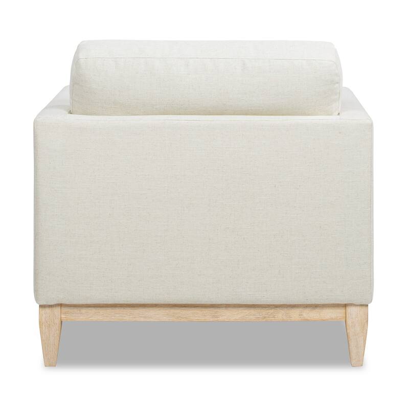 Knox 36" Modern Farmhouse Loose Pillow-Back Arm Chair