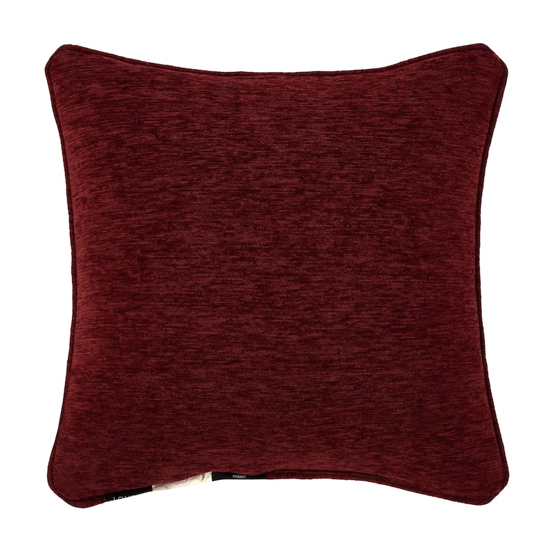 J. Queen New York Laurenza 18" Square Embellished Decorative Throw Pillow