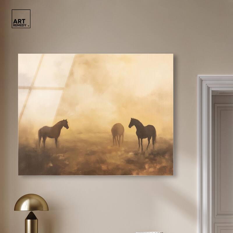 Equine Trio Acrylic by Art Remedy, Ready to Hang