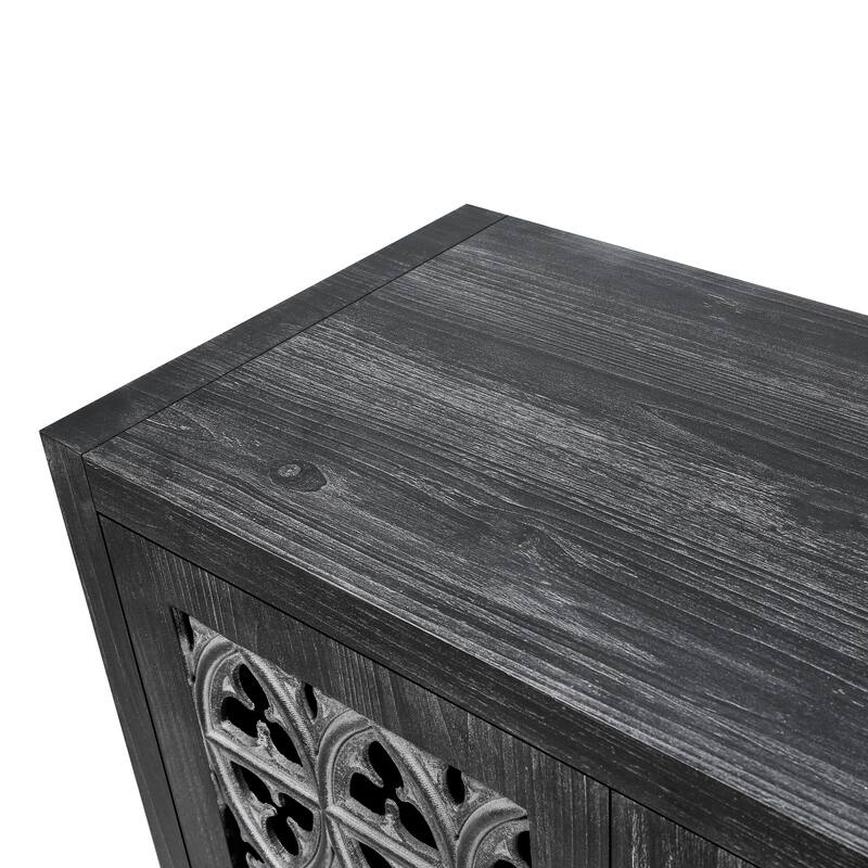 Hollow Carved Buffet Storage Cabinet Sideboard Cupboard Console Table